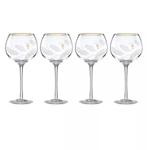 Lenox Holiday Gold Luftballons 4er Set Glas 14 Oz ~ Weihnachten ~ Silvester ~ Neu im Karton - Bild 1 von 5