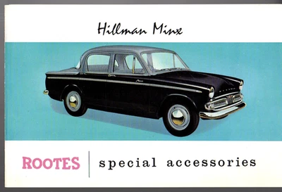 Hillman Minx Series IIIA & IIIB Accessories 1959-1961 UK Market Foldout Brochure - Image 1 of 2