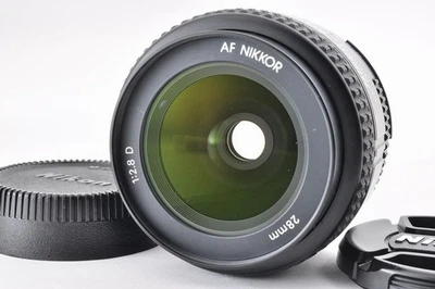 Nikon AF Nikkor 28mm f/2.8 D lente gran angular negro para montaje F de Japón - Imagen 1 de 4
