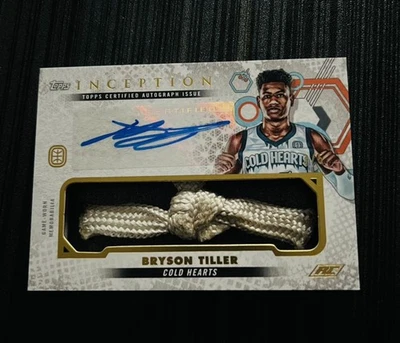 2022-23 Topps Inception OTE Game Worn Memorabilia Bryson Tiller 3/5 Auto RC RPA - Image 1 of 3