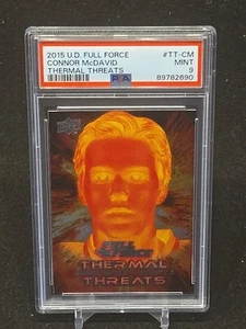 ⭐️ CONNOR MCDAVID 2015 UD UPPER DECK FULL FORCE THERMAL THREATS PSA 9 - Picture 1 of 3