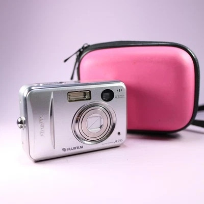 Fujifilm Digital Camera FinePix A345 4.1MP Silver Tested - Image 1 of 4