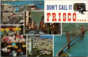 Vintage 1960s SAN FRANCISCO Multi-View Greetings Postcard "DON'T CALL IT FRISCO" - Picture 1 of 2