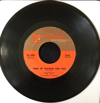 THE KINKS 'TIRED OF WAITING FOR YOU' 7'' SINGLE REPRISE RECORDS 0347 US PRESSING - Image 1 of 4