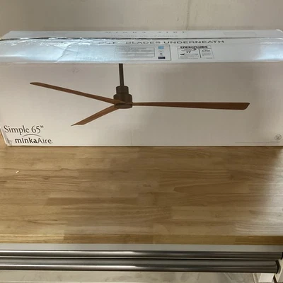 MinkaAire Simple F789-CL  Simple 65" 3 Blade Indoor / Outdoor Energy -Coal - Image 1 of 4