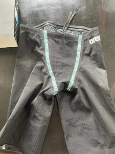 Best voted - Arena 26 Powerskin Primo Tech Suit - Blk/Teal - Mens Size 26 - Picture 1 of 6