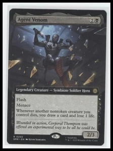 Magic The Gathering Agent Venom (arte extendido) mítico regular - Universos Spider-Man más allá - Imagen 1 de 2