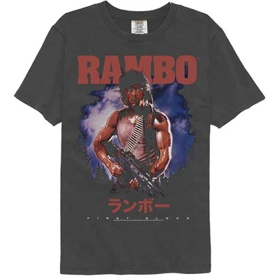 Rambo - First Blood Japanese - American Classics - Gray Solid Adult Short Sleeve - Image 1 of 2