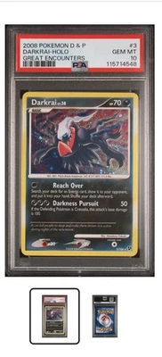 Pokemon 2008 Diamond & Pearl Darkrai Great Encounters Holo #3 PSA 10 - Image 1 of 2