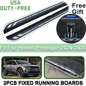 Fits For Honda Prologue 2024-2026 Fixed Running Boards Side Steps+CAR CHARGER - Picture 1 of 15