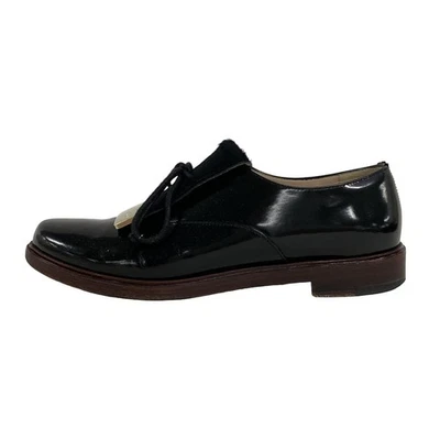 Auth FURLA - Black Leather Unborn Calf Women's Shoes - Image 1 of 4