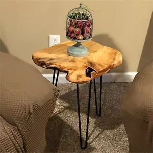 Greenage Cedar Roots Stool Natural Edge Coffee Table Side Table Nightstand 21" H - Picture 1 of 23