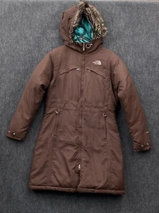 The North Face 600 Goose Down Hyvent Parka Jacket Y2K Women S Chocolate Brown - Picture 1 of 24