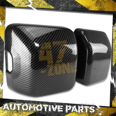 Cubierta de espejo retrovisor medio lateral superior estilo fibra de carbono para Jeep Wrangler JL 18-20 Foto 1 de 4