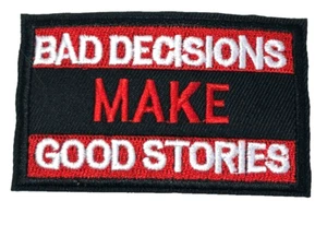 Patch Sew On Take Off Embroidered Clothing Hats Jackets Coat  Sign Message A459 - Picture 1 of 2