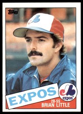 1985 Topps Baseball Card Brian Little C Baseball Cards #257