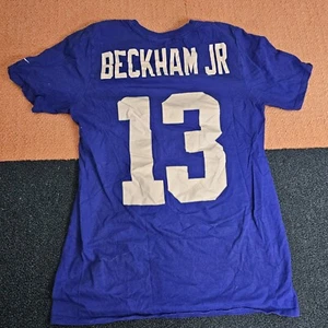 Odell Beckham Jr New York Giants Nike Mens T-Shirt Small Blue #13 Football P8a - Picture 1 of 8