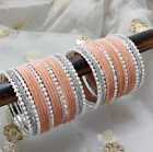 Indian Bollywood Bangles Set Traditional Gold Plated Pearl Weddings Jewelry