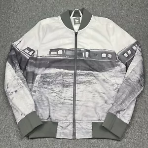 Chaqueta G Star Raw Para Hombre Grande Bombardero AOP Malla Ligera Cremallera Completa Manga con Puños - Imagen 1 de 19
