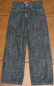 Levis 569 Jeans Boys 10 Reg 25 x 25 Blue Medium Denim Loose Straight Leg Cotton - Picture 1 of 6