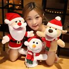 Christmas Toys Santa Claus Elk Christmas Puppets Animal Head Puppet Hand Puppet