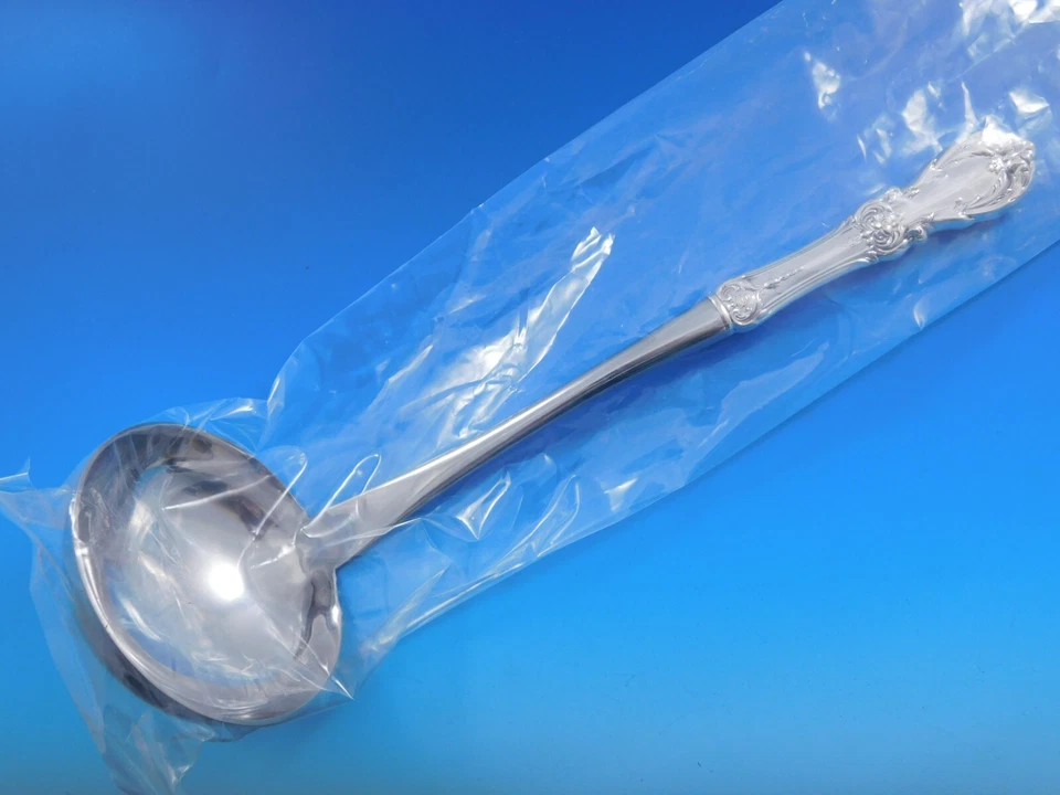 Cucharón de sopa de plata esterlina Borgoña por Reed and Barton HHWS hecho a medida 11 1/8" Foto 1 de 4