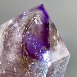 2 Large Moving Bubbles! Amazing DT Elestial Rainbow Shangaan Amethyst Enhydro - Picture 1 of 10