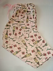 Ladies 7-UP Juniors Pj Capri Pants Size Small Nwt - Picture 1 of 2