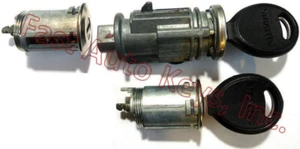 NEW Chrysler Jeep OEM Ignition Switch Lock + Pair Door Locks W/2 Keys To Match - Picture 1 of 1