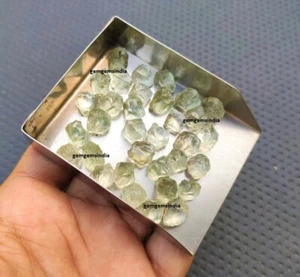 Lote de 25 piezas fabulosa amatista verde cruda tamaño 8-10 mm para joyería piedras preciosas sueltas - Imagen 1 de 6