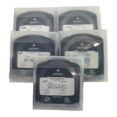 Lot of 5: Sony PFD23A 23GB Rewritable Professional Optical Disc for XDCAM 5-pack - Image 1 of 4