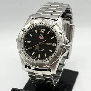 Tag Heuer Herrenuhr 2000 Professional WK1110 QZ silber schwarz Datum "neue Batterie" - Bild 1 von 10