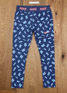 Nike Girl Leggings ~ Purple Slate, Blue & Orange ~ DRI-FIT ~ - Picture 1 of 2
