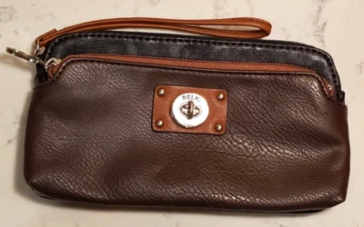 RELIC Wristlet Clutch Shades of Brown with Gold Hardware - Image 1 of 4