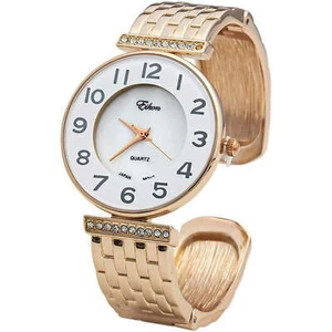 Blekon Collections Women's 33mm Case Concho Textured Cuff Bangle Watch - Picture 1 of 26