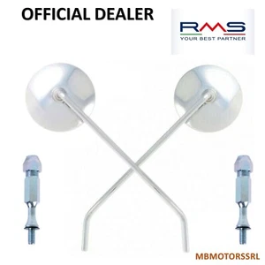 SPECCHIO DESTRO E SINISTRO + SUPPORTO PIAGGIO VESPA PX 125 150 200 2000 2001 - Foto 1 di 3