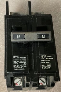SIEMENS BQ2B015 Circuit Breaker ITE Intrupting Type BQ 15A 120/240V 2 Pole - Picture 1 of 6