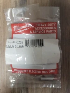 Milwaukee 48-44-0265 10Gauge Punch For Nibbler NEW Original Milwaukee - Picture 1 of 2