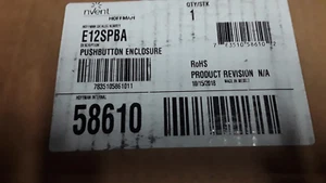 NEU HOFFMAN E-12SPBA INDUSTRIAL CONTROL PANEL GEHÄUSE - NEU IM KARTON - Bild 1 von 3