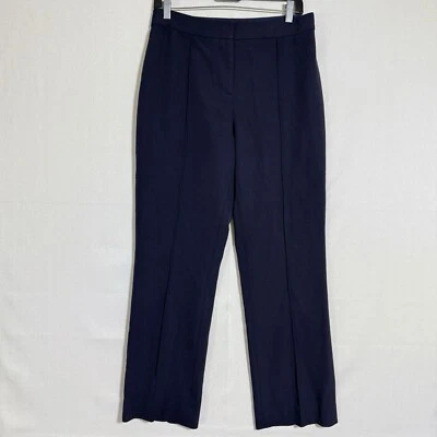 Tory Burch Women's Size 6 Navy Wool Blend Straight Leg Pants B - Image 1 of 4