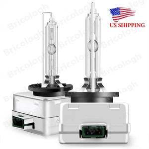 2PCS NEW OEM D3S 6000K 42403 42302 66340 66340HBI HID XENON HEADLIGHT BULBS SET - Picture 1 of 12