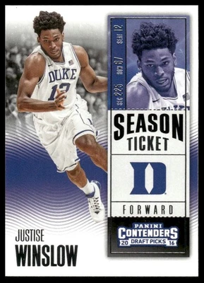 2016 Panini Contenders Draft Picks #52 Justise Winslow Foto 1 de 2