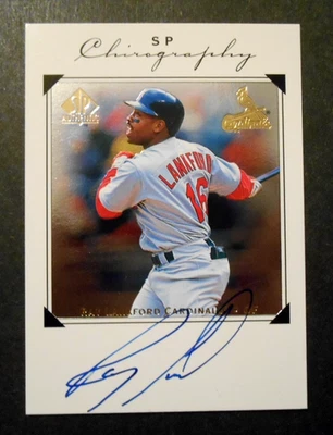 1998 Upper Deck SP Authentic RAY LANKFORD Cardinals Chirography Auto NM - Image 1 of 2