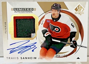 2024-25 SP Authentic Travis Sanheim Auto Patch Limited Philadelphia Flyers #/100 - Picture 1 of 1