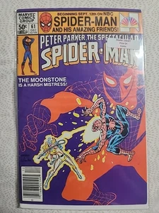 SPECTACULAR SPIDER-MAN #61 VOL. 1 8.0 NEWSSTAND MARVEL COMIC BOOK H52-260 - Picture 1 of 1
