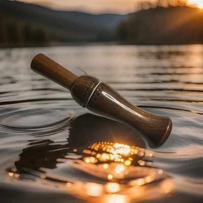 De colección Ken Martin Goose llamar Salmon, Idaho en caja con papeles Horseshoe Lake Foto 1 de 4