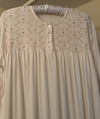 Camisón Algodón Pima Calado L/S 14 16 Conexión Peruana Lino Schweitzer Foto 1 de 4