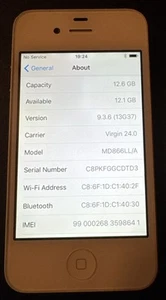 Apple iPhone 4s Bianco (GSM+CDMA) A1387 (Vergine) 16GB Ottimo IOS 9.3.6 - Foto 1 di 3