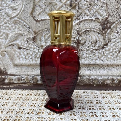 Lamp Berger France lampada fragranza catalitica colore rosso vetro alta 7,5" - Immagine 1 di 2