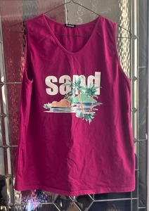 Flamingo Damen XL Lila Tank Stretch Komfort Weich Strand - Bild 1 von 3